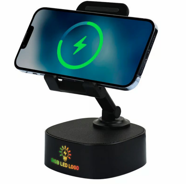 Wireless Fast Charger 15W with BT Speaker and RGB  LED Logo  product main image