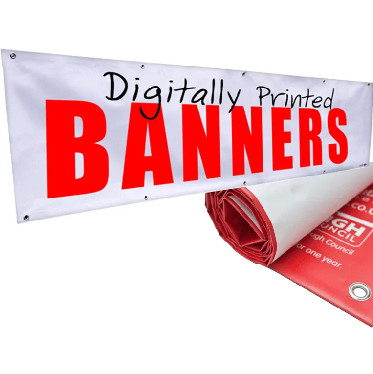 Custom Print banner  PVC  custom size with eyelets  product main image